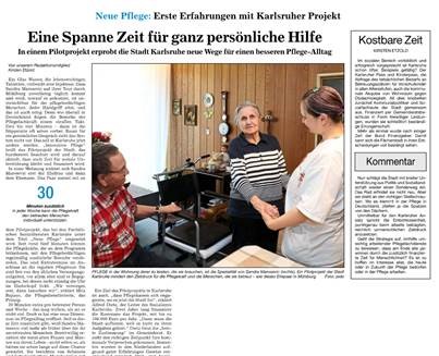 Screenshot Zeitungsausschnitt